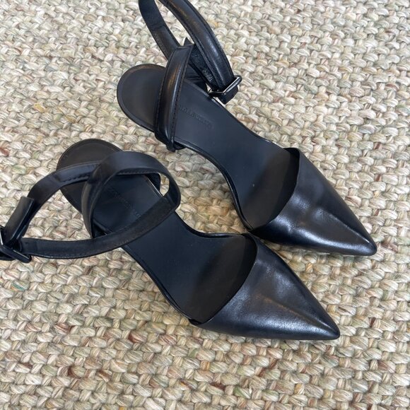 Alexander Wang Lovisa Leather Slingback Pumps Size 5.5 - Picture 2 of 6